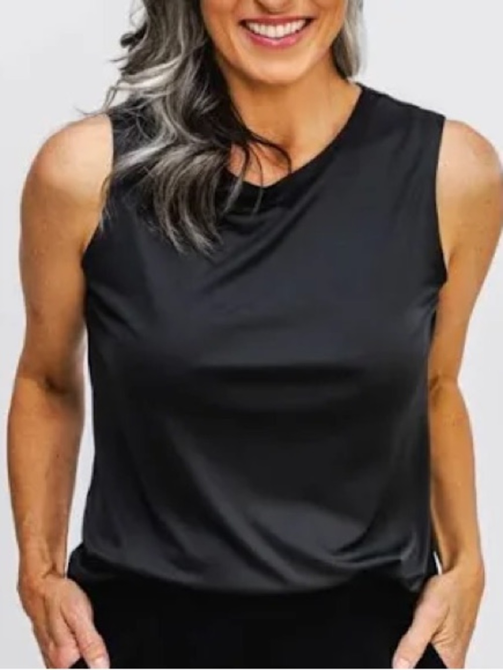 Ministry of Supply Black Luxe Touch Sleeveless Performance Tank